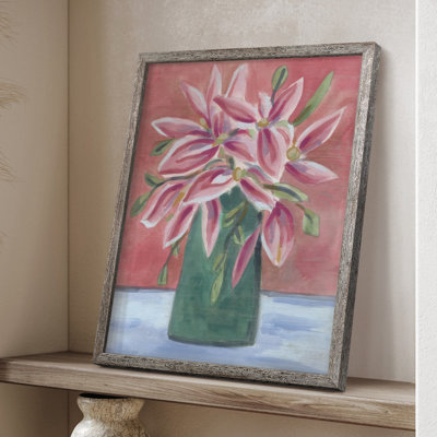 Garden Parlour II Framed Print - Solid Wood