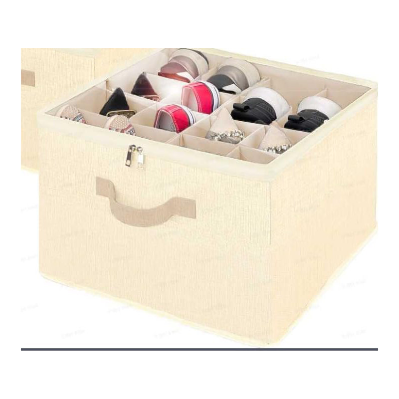 16 Pair Shoe Storage Box, White