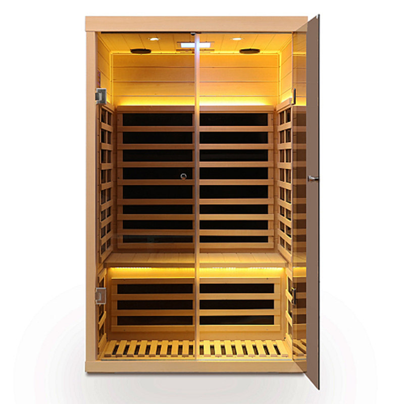 Two Person  Hemlock Sauna Far-Infrared Sauna Room (Left And Front)
