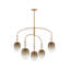 Troy Lighting Harvey wide Light Chandelier in Patina Brass-337151652-337151654