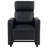 Black Upholstered Push-Back Recliner
