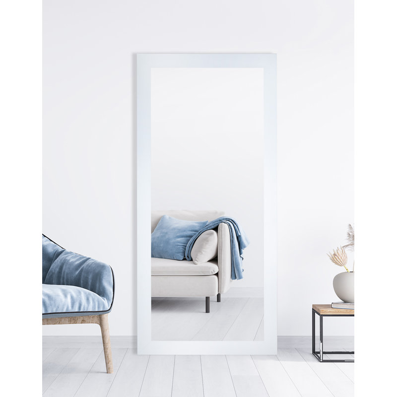 Everly Engineered Wood Mirror, White, 68" x 33"