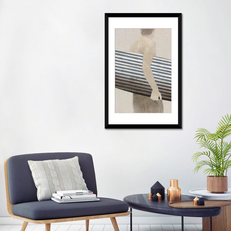 « little luxe i », impression sur toile, Papier d'art encadré noir, Blanc, H 32 po x l 24 po x P 1 po