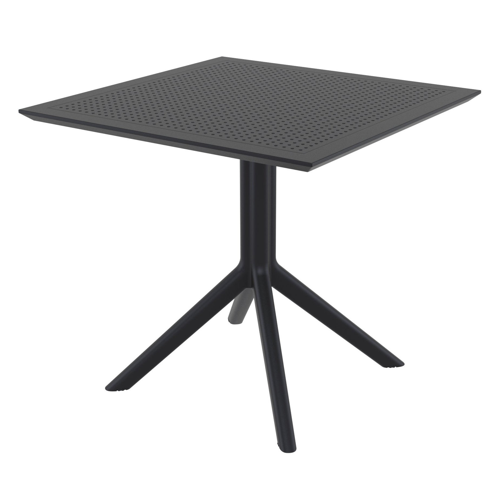 Farrah Patio 3 Piece Bistro Set, Black