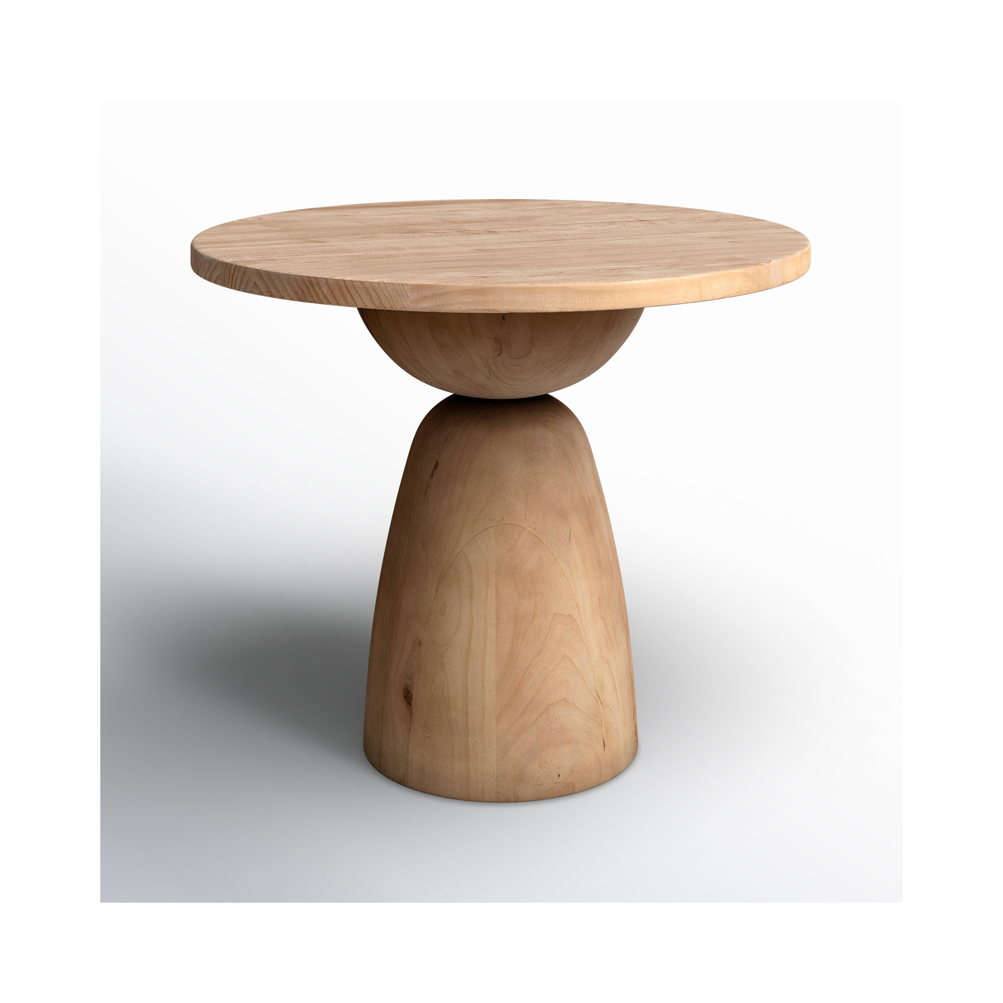 Saria Round Dining Table, 30'' H x 36" L x 36" W, Natural