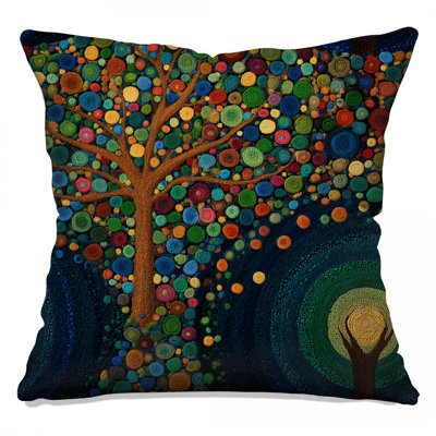 Tree Throw Pillow, Nature Double Sided Pillows