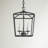 Finnegan 3-Light Dimmable Steel Geometric Lantern Chandelier-1816785480