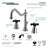 Kingston Brass Duchess Two-Handle 3-Hole Deck Mount Widespread Bathroom Faucet with Brass Pop-Up Drain-12624662