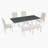 Aleiah 6 - Person Solid Wood Solid Wood Top Four Leg Dining Set-1020893363