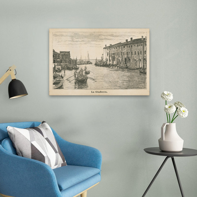 La Giudecca - Antique Antiques, H 16 po x l 24 po