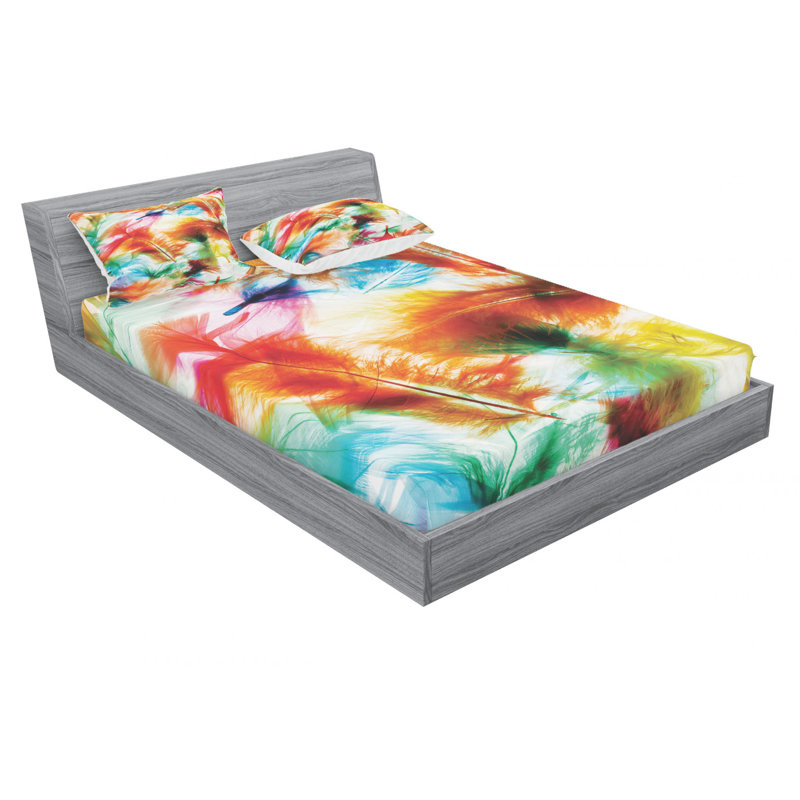 Microfiber Sheet Set, Queen Sheet Set with Fitted Sheet
