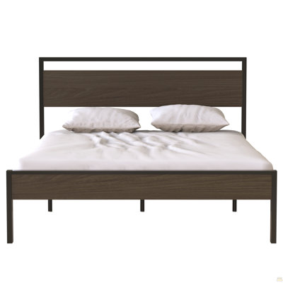 Annie Black 54-inch Upholstered Queen Panel Bed