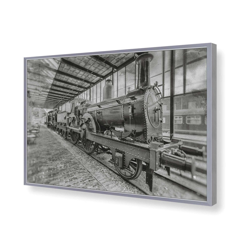 «Stationed in Time» par Martin Podt, reproduction d'art, 30 W x 20 H, Silver, Framed Print