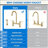 Brushed Gold 3 Hole Deck Mount Bridge Double Handles Kitchen Faucet with Side Sprayer-120089035