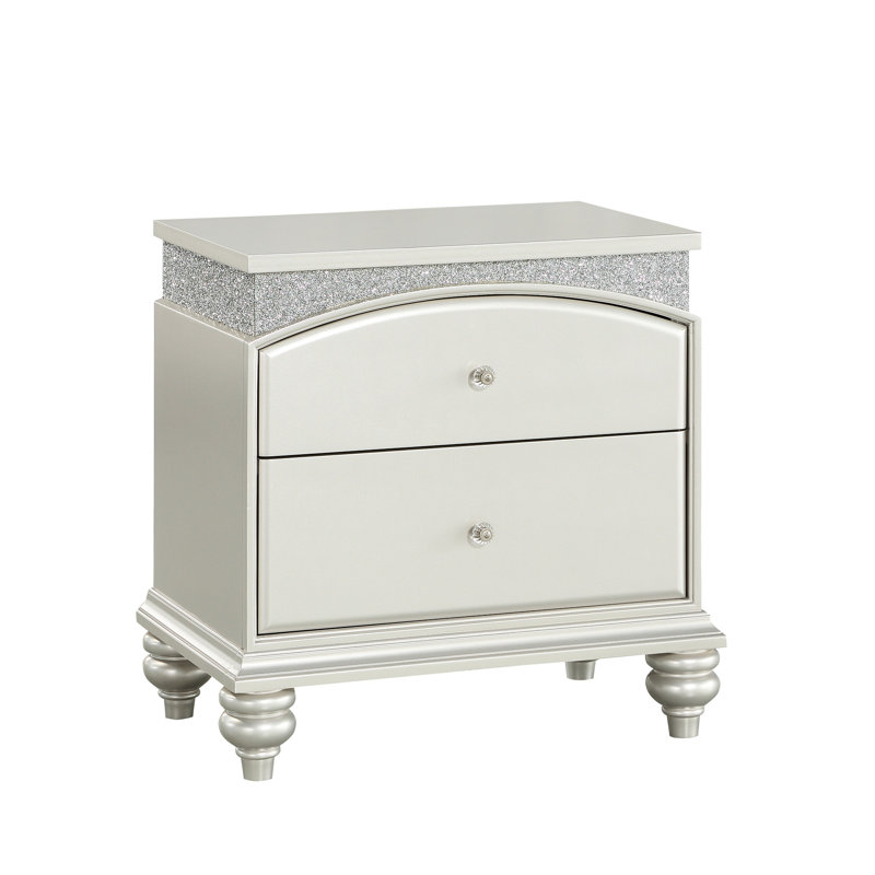 Table de chevet Shiny Platinum