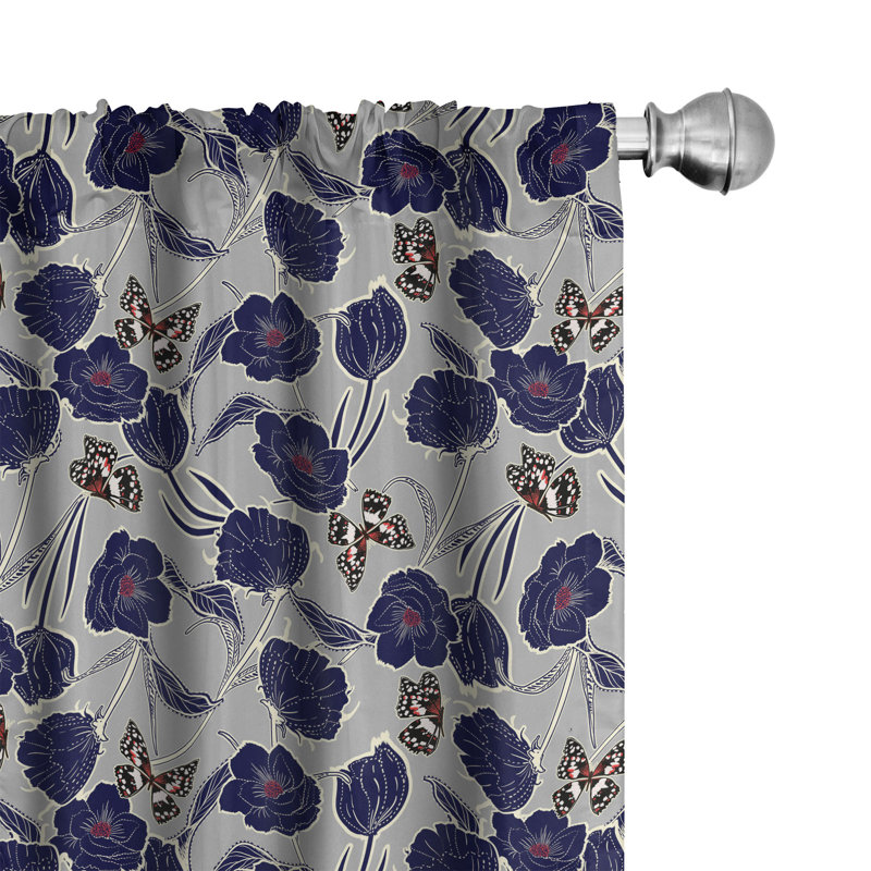 Rideaux 4 panneaux East Urban Home, L 56 po x L 95 po