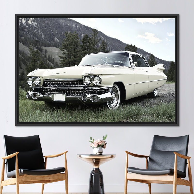 Print on Canvas, 50 cm H x 70 cm W, Black Floater Framed