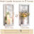 Mirror Wall Candlestick Decoration White