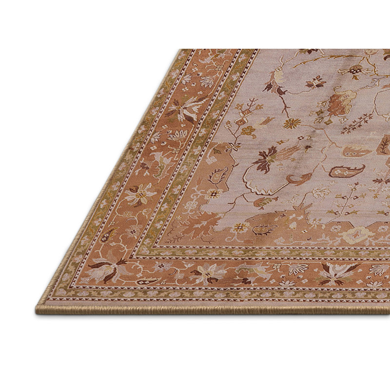 Tapis brun à motif oriental, Tapis de couloir 2 pi x 5 pi