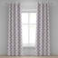Rideaux décoratifs pour fenêtre à 2 panneaux East Urban Home Hedgehog, 50 po, rose lilas noir-106379726