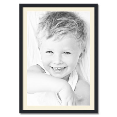 Wood Matte Picture Frame with Mat