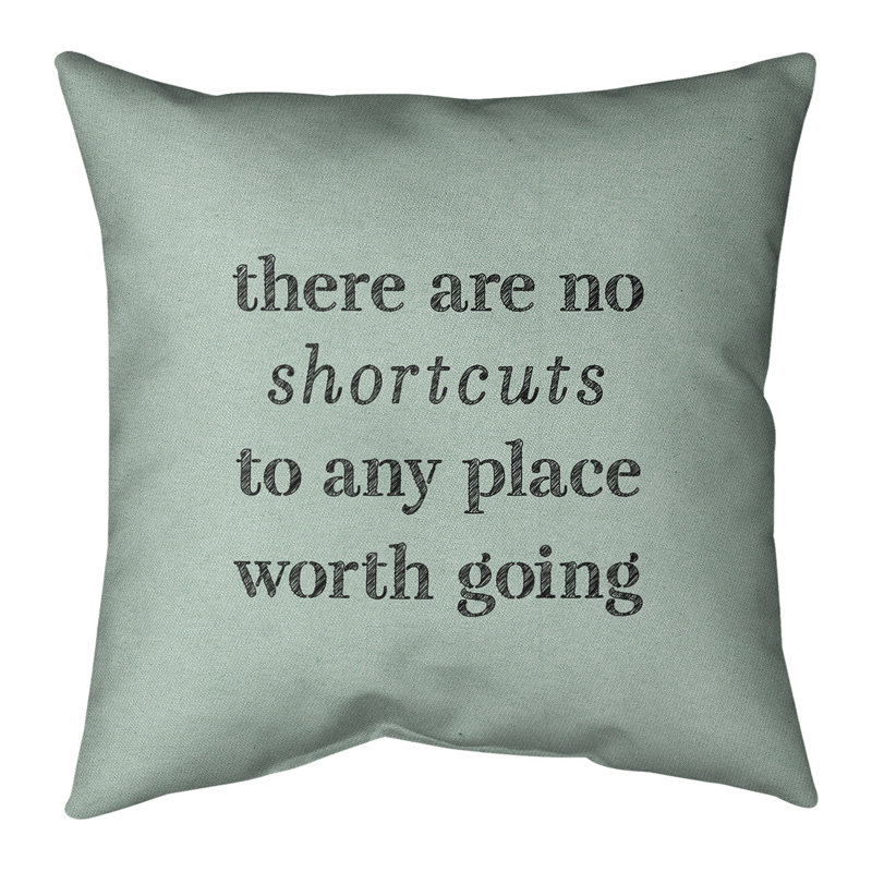 Coussin de cotations à l’écriture, 16 po x 1 po, Vert / Noir
