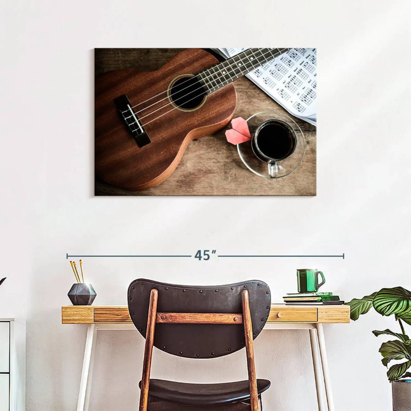 Abarca Coffee And Ukulele, 24" H x 36" W