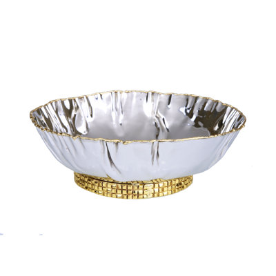 Wirtz Stainless Steel Crumpled Salad Bowl