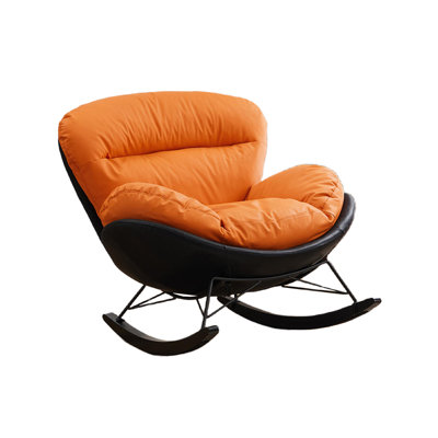 Chaise berçante à structure métallique