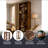 Enely Wood Tall Bookcase with 7 Shelves