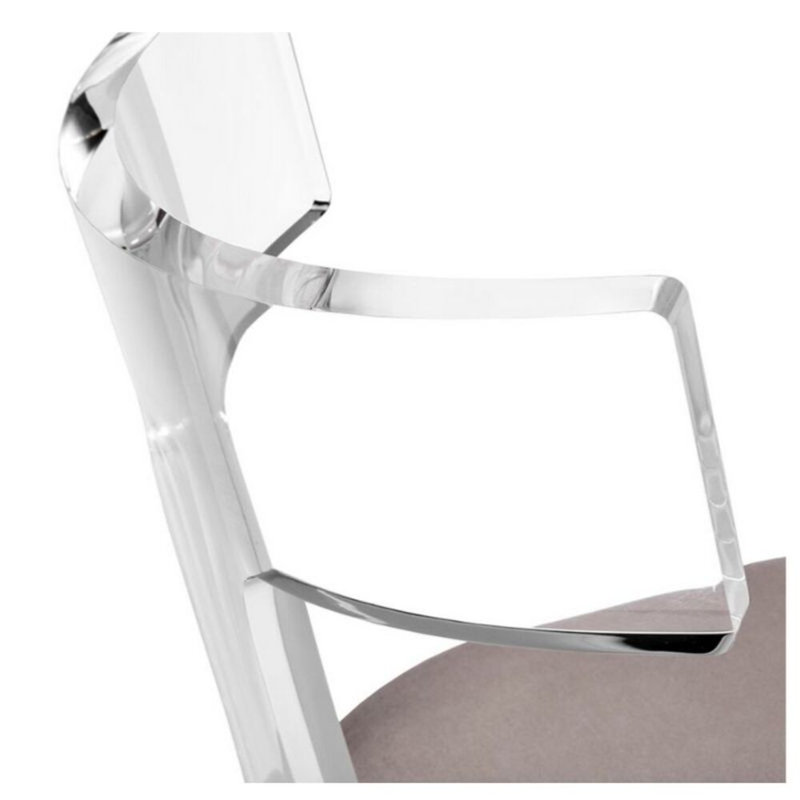 Chaise d'appoint en velours Hadrian