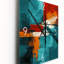 Impossible Logic Of Love Abstract I - Horloge murale moderne avec peinture abstraite-99637417