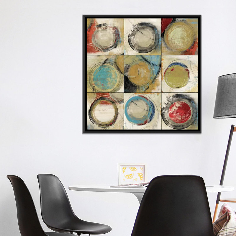 « let », reproduction d’impression sur toile, H 18 po x l 18 po x P 1,5 po, Pas de tapis, Toile encadrée noire