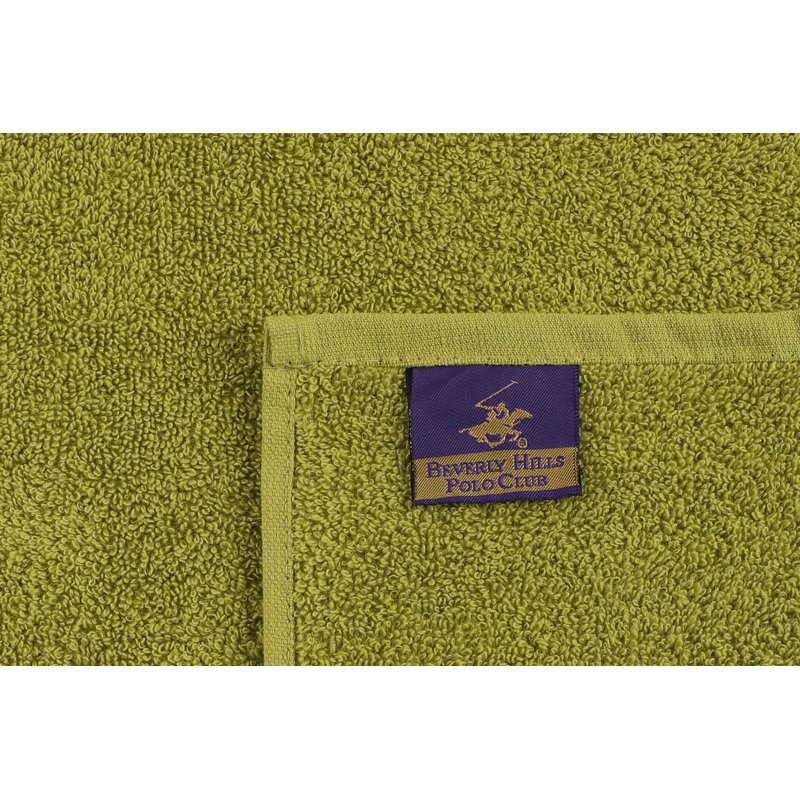 2 Piece 100% Cotton Hand Towel Set, Khaki/Light Yellow