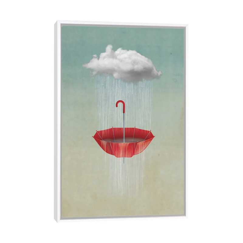 Umbrella II 1 Piece Wall Art on Canvas, 66.04 cm H x 45.72 cm W, White Framed