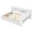 Bed Frame with Built-in L-Shaped Bookshelves & 2 Storage Drawers – Space-Saving Modern Platform Bed, Solid Pine Wood Construction, Minimalist Design-97292216-97292214