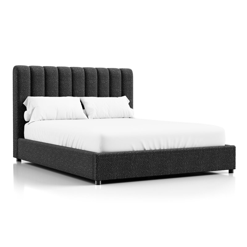 Lit plateforme Celal Chenault, King, Black