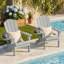  Chaise Adirondack pliante Cheryce en PEHD avec porte-gobelet-112013690