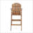 Outdoor Acacia Wood Adirondack Barstools, Set Of 2, Stained For Durability And Timeless Style-336475871