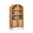 Holzhauer Modern Arched Glass Bookcase With Cabinet-2103385611