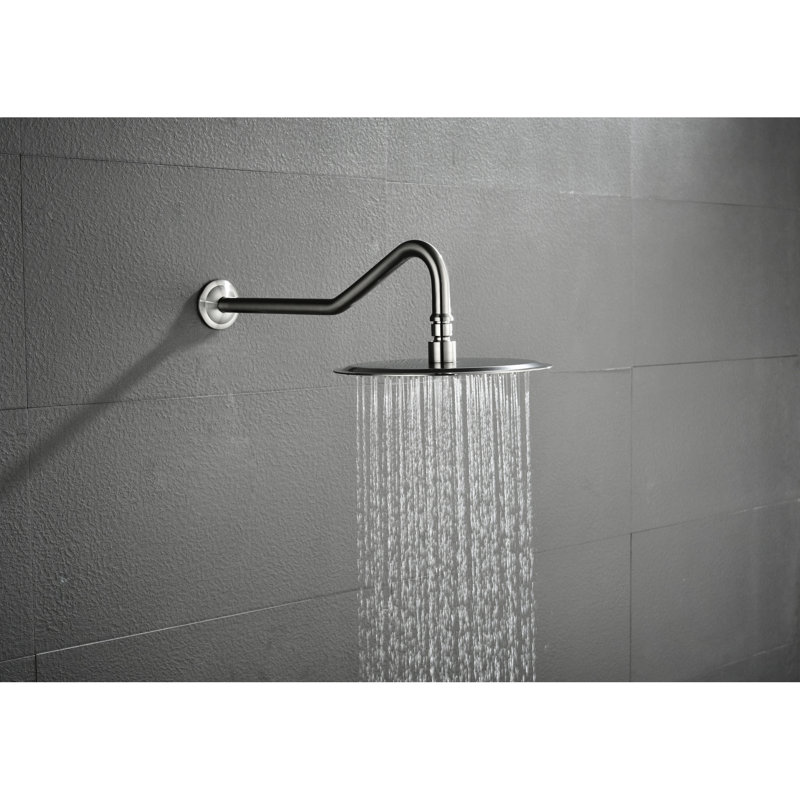 Système de douche contemporain avec jets fonctionnels modernes: tête, douche à main, barre coulissante, jets de corps polyvalents