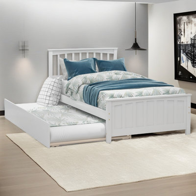 Lit plateforme simple avec lit gigogne