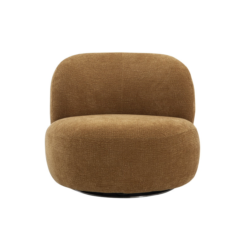 Fauteuil pivotant Cove moutarde, Gris