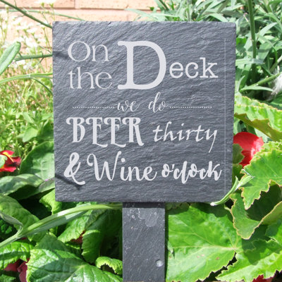 Iraan Stone Plants & Flowers Garden Sign