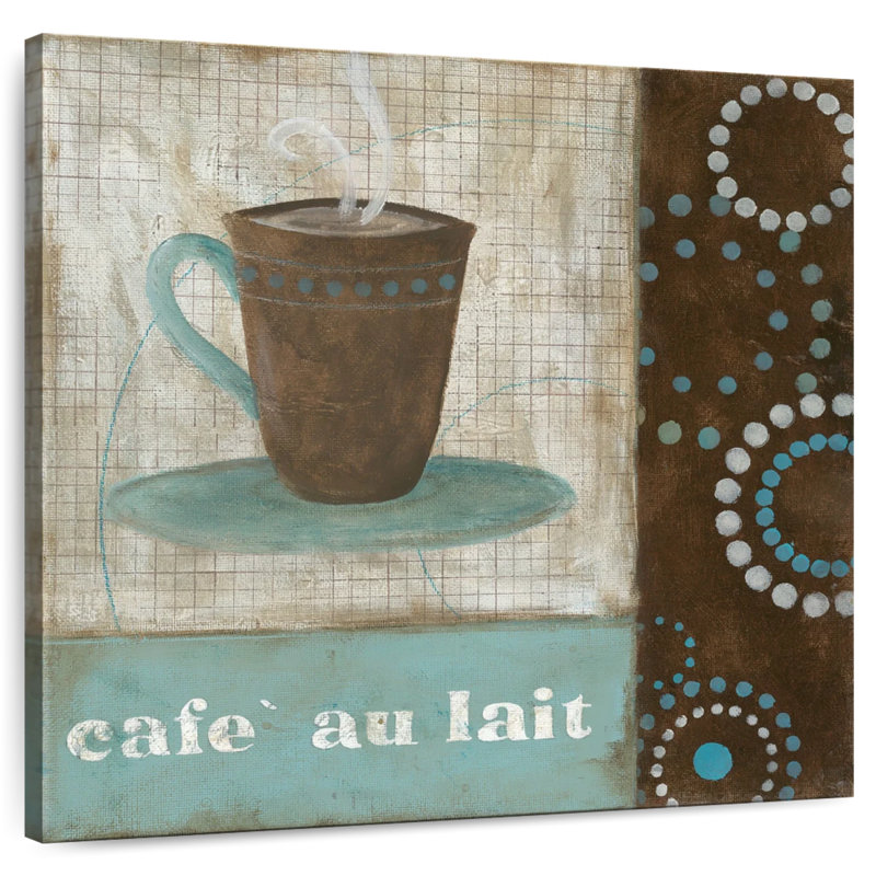 Café rustique au lait, H 10 po x l 10 po