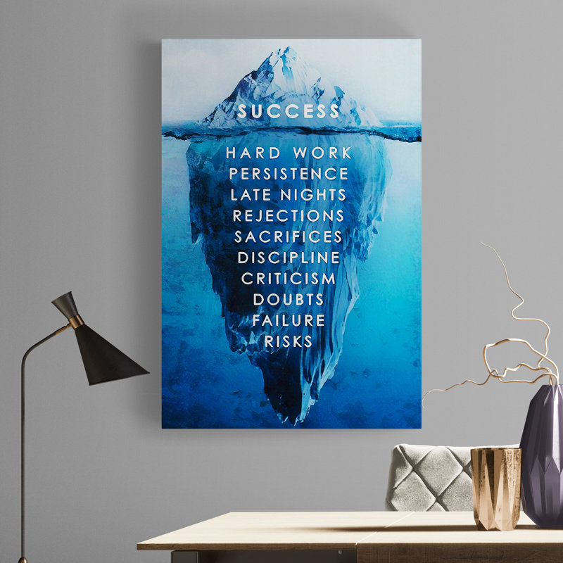 Success - Wrapped Canvas Print, 41cm H x 31cm W x 4cm D