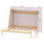 Structure de lit de jeu avec tente, lumière, lit gigogne et tablette de rangement-129388536