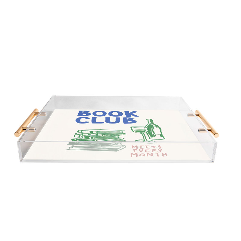 April Lane Art Book Club Acrylic Tray