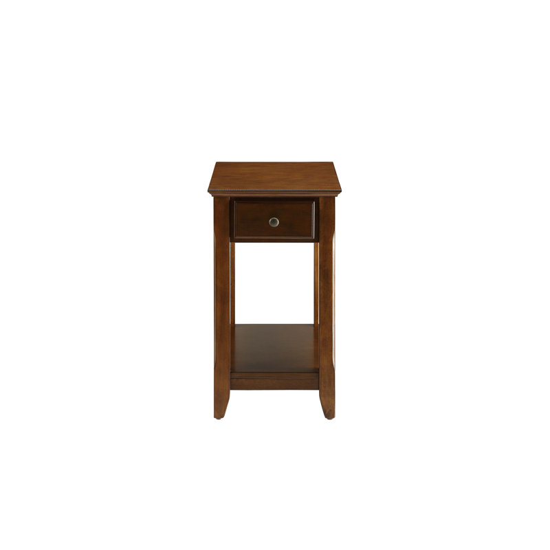 Table de bout avec tiroir de rangement et tablette ouverte, parfaite pour la vie moderne et une organisation améliorée
