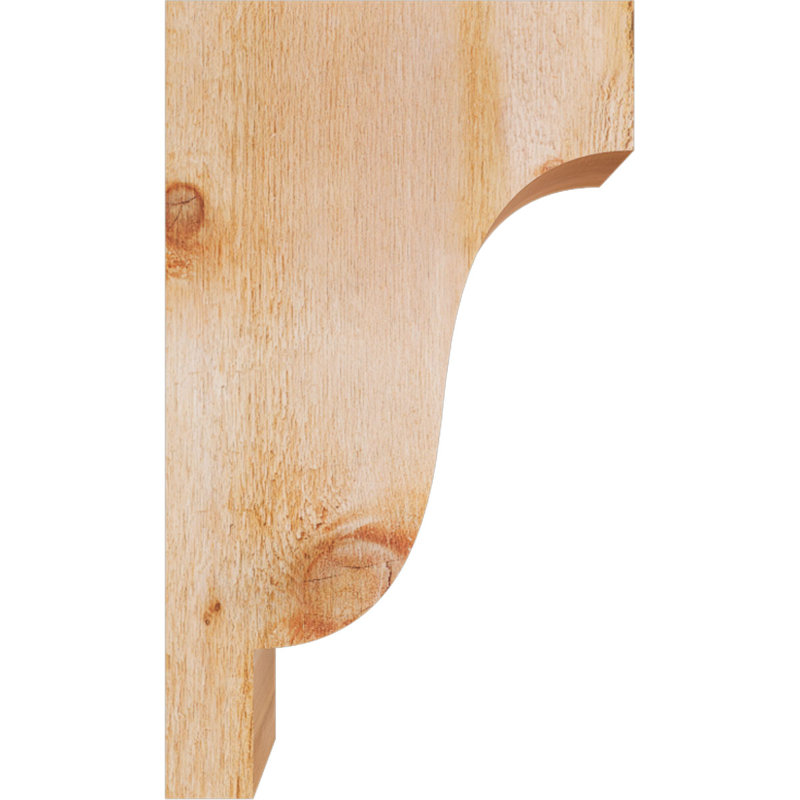 Newport Corbel, H 20 po x l 4 po x P 12 po, Cèdre rouge, Sciage brut